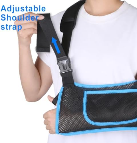 mosago Arm Sling, Lightweight Breathable Mesh Shoulder Immobilizer, Medium