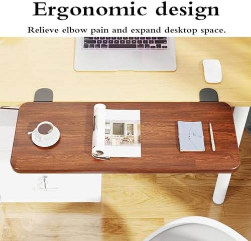 Foldable Table Mount Armrest Keyboard Tray Desk Extender No Drilling Space Saving Multi-Function Armrest Versatile Desktop Easy Solution