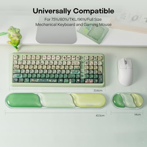 EPOMAKER CloudGel Wrist Rest for Keyboard and Mouse, 2 Pieces
