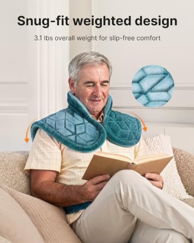 RENPHO Weighted Heating Pad for Neck, Shoulders & Back, Christmas Gift