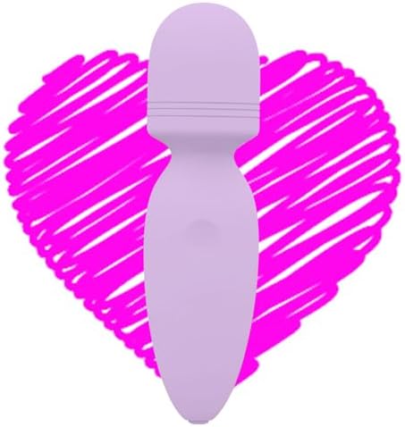 Mini Wand Massager Small Cordless Hand-held Massager Quiet Waterproof Massager Rechargeable Personal Massager for Neck Shoulder Back Body [4.35 * 1.18 inches]