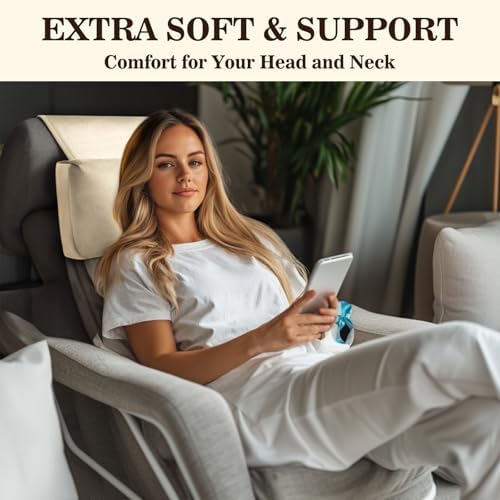 Recliner Headrest Pillow, Adjustable Comfort Neck & Head Support Pillow