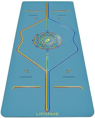 Liforme Travel Yoga Mat - Patented Alignment Design, Advanced Non-Slip Grip