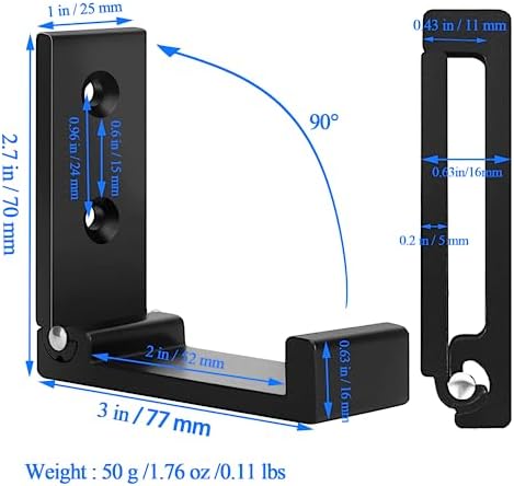 OHIYO Folding Coat Hooks 6pcs Foldable Hook Wall Mounted for Hanging Coat, Jacket, Towel Heavy Duty Wall Hooks Aluminum Alloy Fold up Hooks Headphones Holder Bearing Load 33lb (Black)