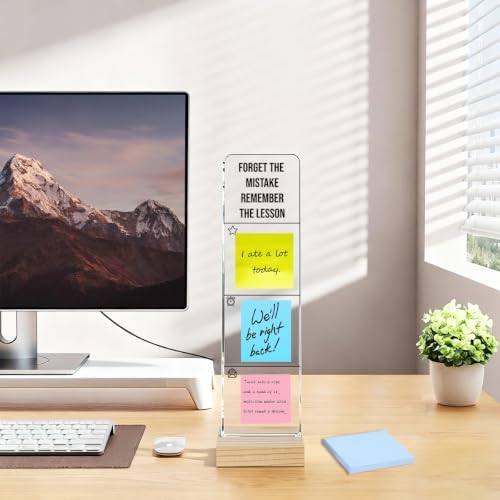 Computer Monitor Memo BoardHoldIForget The Mistake Remember The Lesson Logo Decor Monitor Message Board Sticky Notes for Send Family Members Office Friends and Colleagues Gifts