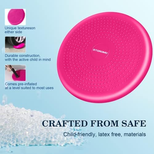 Wobble Cushion，Wiggle Seat，Balance Disc （Extra Thick 34cm/13.4in），for Balance Stability Training, Improve Sitting