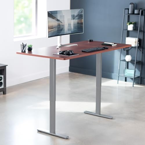 VIVO Dark Walnut 71 x 36 in Standing Desk, DESK-KIT-E2G7D-36
