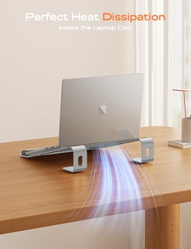 LOXP Laptop Stand for Desk, Aluminum Laptop Riser Holder with Wrist Support