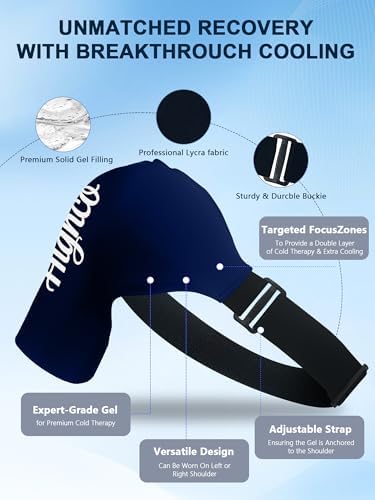Shoulder Ice Pack Wrap for Rotator Cuff and Arm,Cold Compression for Relief
