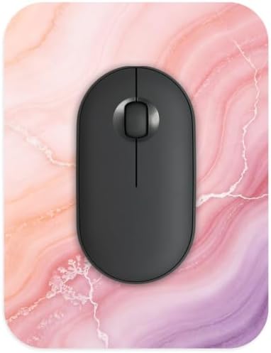 Small Mouse pad, with Edge-Sewn Design, extends Service Life by Twice, occupying the Optimal Size for the Mouse and Wrist Position. (Marble)