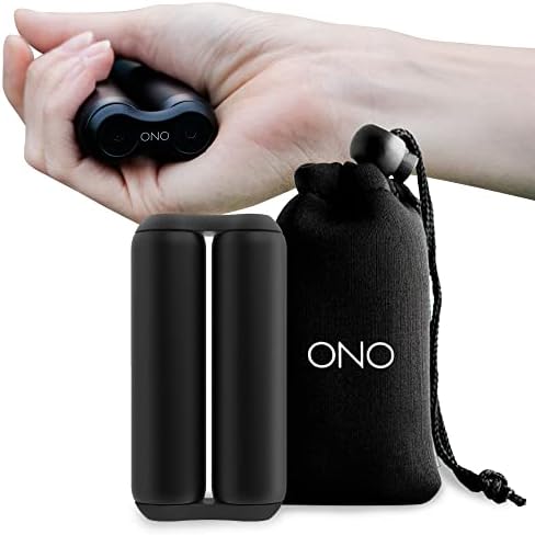 ONO Roller - Handheld Fidget Toy for Adults | Help Relieve Stress, Anxiety, Tension | Promotes Focus, Clarity | Compact, Portable Design (Black, Full Size - Aluminum)