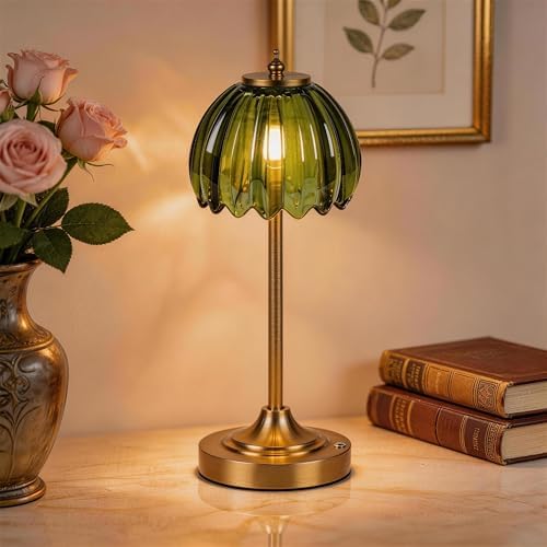 Rechargeable Cordless Table Lamp, 3 Color Temps & Stepless Dimming