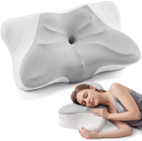Cervical Neck Pillow, Memory Foam Contour Pillow, Queen