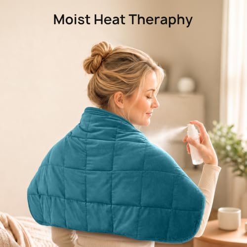 Weighted Heating Pad, Extra Large Electric Heating Pad for Back, 33" × 17"
