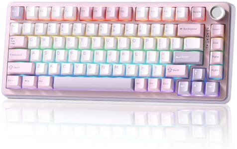 YUNZII B75 PRO 75% Wireless Mechanical Keyboard (Purple, Milk Switch)