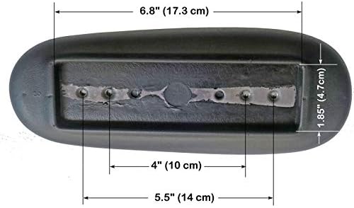 2X Universal Office Desk Computer Chair Replacement Part Arm Pads Armrest 4" and 5.5" Mounting Hole, Vinyl