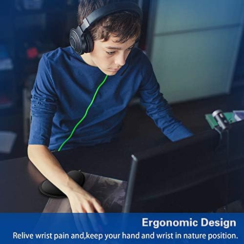 Mouse Wrist Rest, Canjoy 2 Pack Wrist Rest for Mouse Memory Foam Wrist Pad