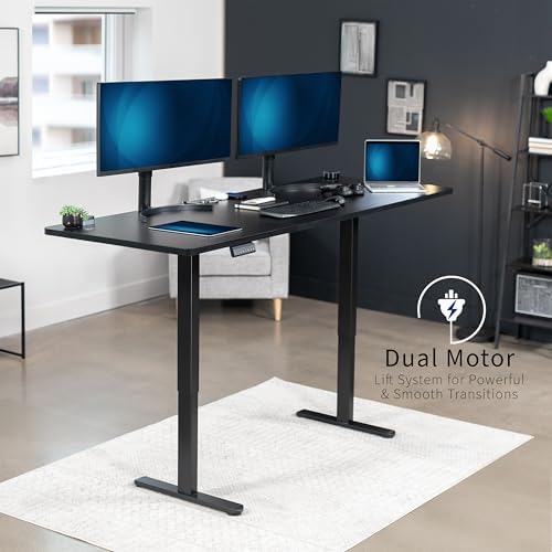 VIVO Black 83 x 30 in Standing Desk, DESK-KIT-E2B84-30B