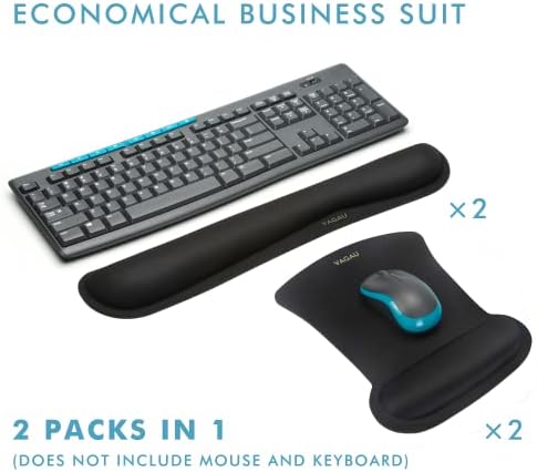 VAGAU Premium Keyboard Wrist Rest and Mouse Pad Wrist Support