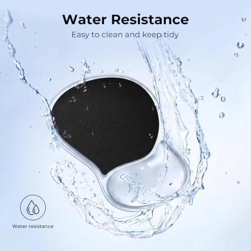 EooCoo Ergonomic Waterproof Mouse Pad with Gel Wrist Rest Support