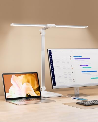 LED Desk Lamp for Home Office, Height Adjustable Architect Desk Light