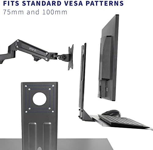 VIVO Black VESA Mounted 26 x 8 in Keyboard Tray, MOUNT-KB03