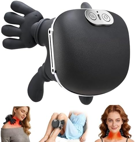 Shoulder & Neck Massager with Heat, 4D Bionic Kneading Deep Tissue Massage