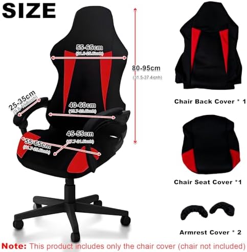 Gaming Chair Covers Only,Stretchable Fit Thick Breathable Mesh