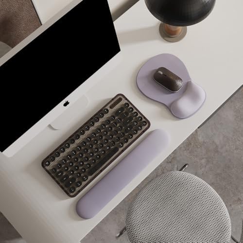ErgoComfort Gel Wrist Rest Mouse Pad-Ergonomic Office Mousepad with Wrist Support-Non-Slip, Design Desk Accessories Mat for Home&Game Decor (06Lavender Haze)