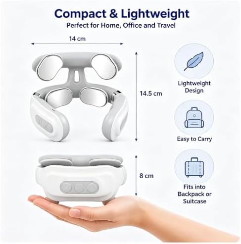 Upgraded Neck Massager with Heat, Neck Relaxation Device (1 Set)