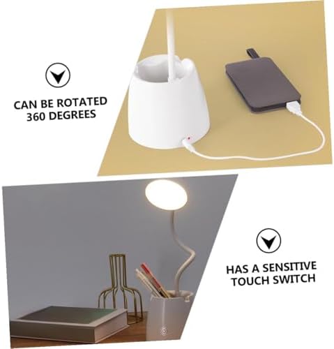 ARTIBETTER LED Desk Lamp with Color Temperatures Rechargeable Portable Reading Table Lamp for Home Office Students Eye-Caring Material Lightweight for Bedroom and Dorm Use