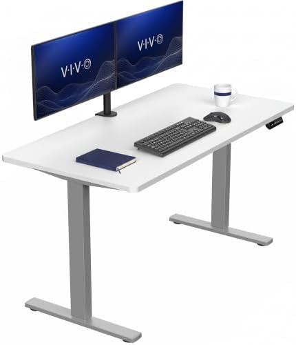 VIVO White 55 x 28 in Standing Desk, DESK-KIT-1G55W