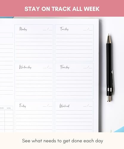Lamare Weekly Planner Notepad – Premium Undated Weekly To Do List Notepad