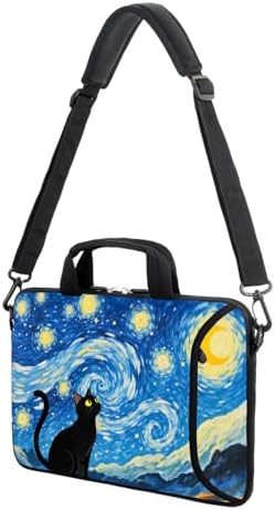 15" laptop sleeve laptop bag chromebook case adjustable shoulder strap with handle accessory pocket for men women (RYD-15-13)