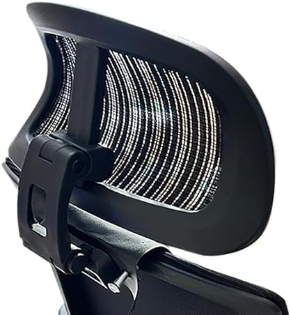 Universal Office Chair Headrest Attachment, Adjustable Mesh Headrest, No Drill Needed, Fits Most Mesh Chairs 0.86"-1.77" Back Thickness (606# No-Drill U-Bracket)
