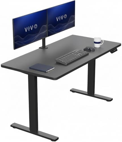 VIVO Black 55 x 28 in Standing Desk, DESK-KIT-1B55B