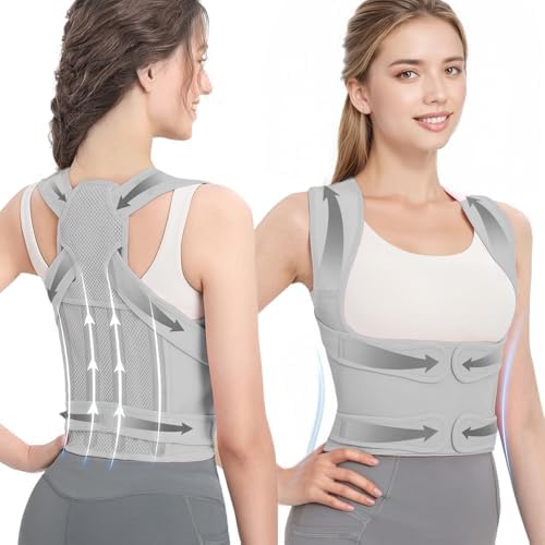 Posture Corrector for Women/Men Adjustable Full Back Brace Support