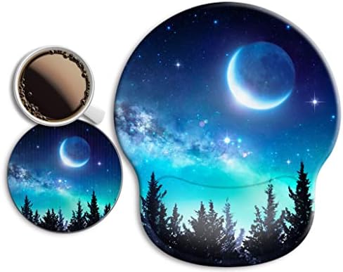 Ergonomic Mouse Pad with Wrist Rest Support,Gel Mouse Pads for Desk