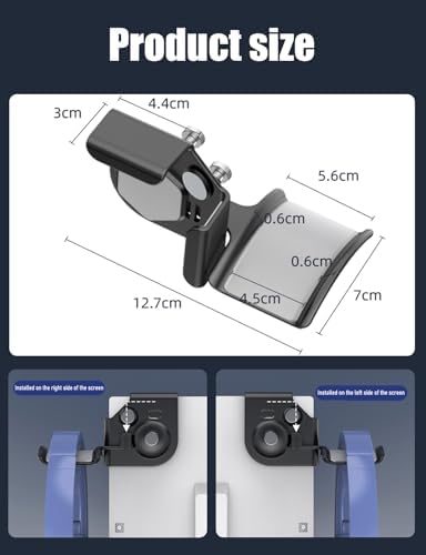 2-Pack Clamp-On Headset Holder, Adjustable Desk Headphone Hanger