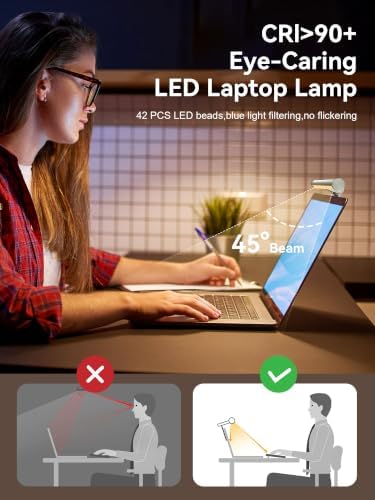 Monitor Light Bar, Laptop Monitor Light Backlight Desk Reading Lamp