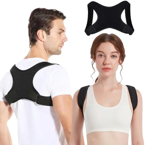 Posture Corrector for Women and Men, Adjustable Back Brace for Men, Back Support Brace, Straightener Posture Corrector, Relief for Upper and Lower, Lumbar, Neck, Shoulder Pain