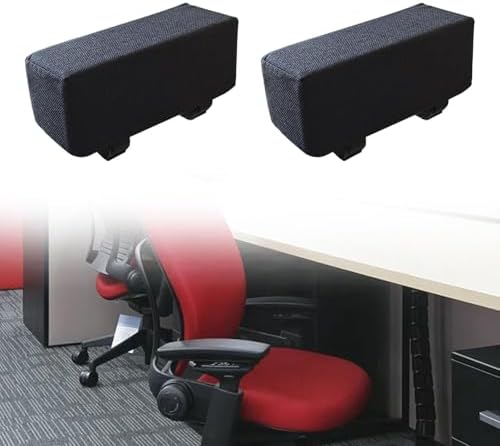 2 Pieces Sponge Armrest Cushion Sponge Arm Pad Replacement Ergonomic Soft Elbow Support Pillow Heightening Pad for Desk Chair
