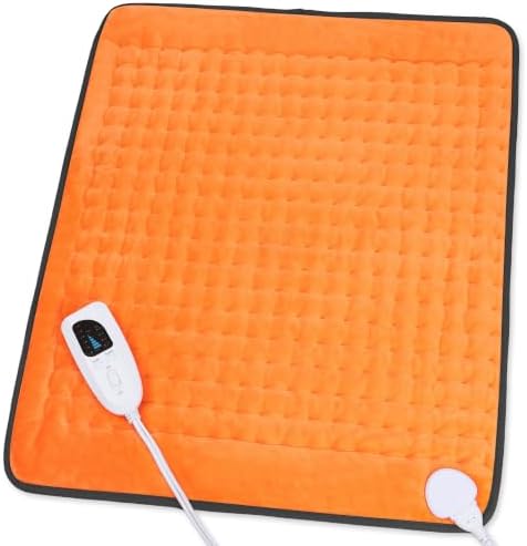 Heating Pad,Electric Heating Pads,Heating Pad for Back,Orange,24x20 Inch