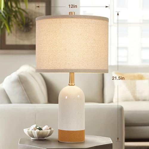 GyroVu Table Lamps Set of 2, Bedside Table Lamp for Bedroom Living Room