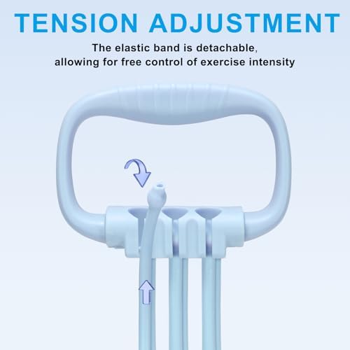 6 Gear Adjustable Resistance Bands with Handles 15-90LBS Home Gym