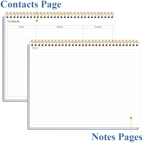 Weekly Productivity Planner - 8.5" x 11" Dashboard Desk Notepad Has 6 Focus Areas to List Tasks for Goals, Projects, Clients, Academic or Meal-Organize Your Daily Work Efficiently, 54 Weeks, Blue