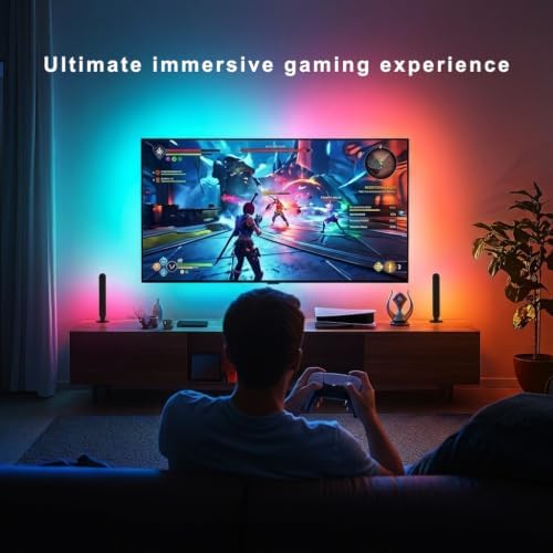 BASON LIGHTING Smart Light Bars, Music Sync Desk Lights for PC, Bluetooth
