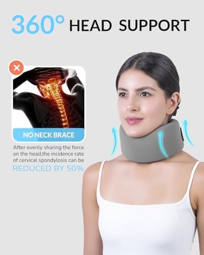 Neck Brace for Neck Pain & Support - Comfortable Cervical Collar