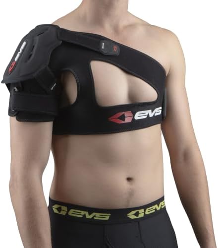 EVS SB04 Shoulder Brace Men, Compression Fit w/Impact Protection, BK, XXL
