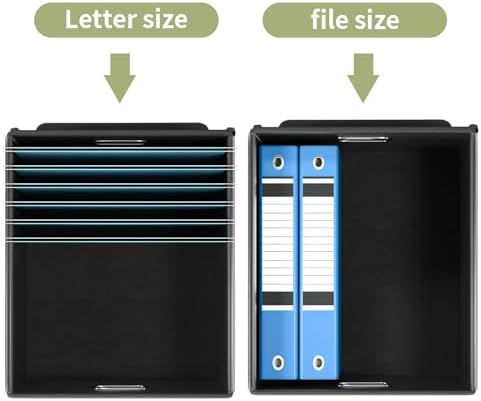 File Organizer Box with Lids, Collapsible File Folder Organizer